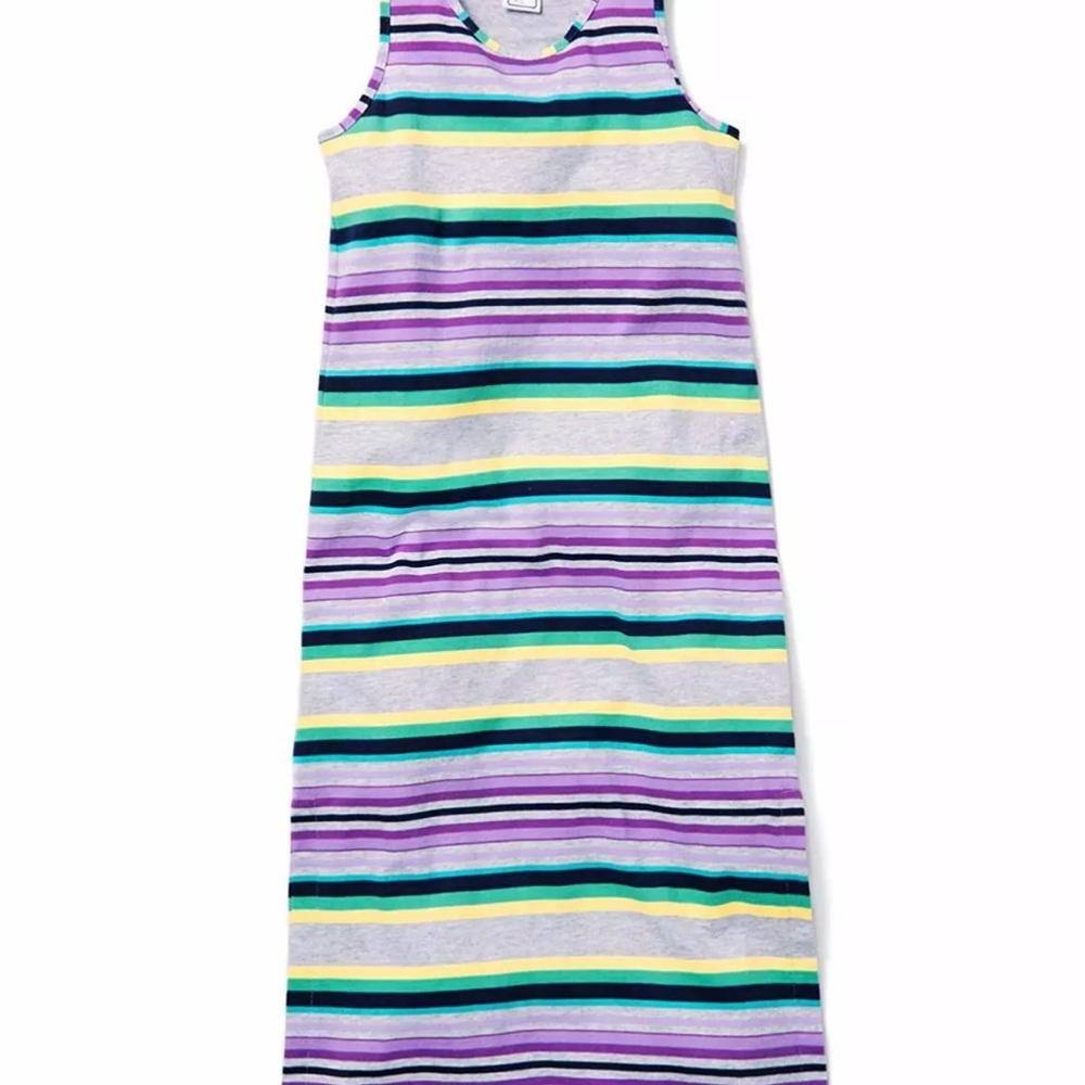 Gymboree Girls’‎ Maxi Dress — Green Purple Sleeveless Racerback M 7/8 NWT